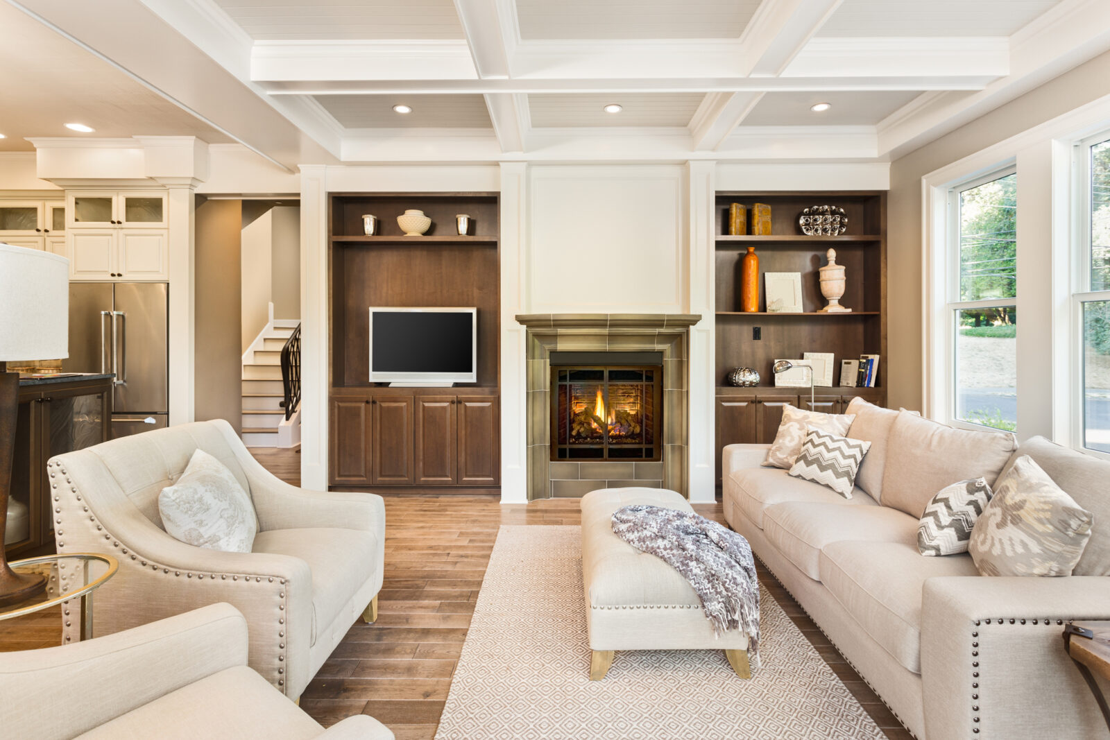 Luxurious Living Room in new home